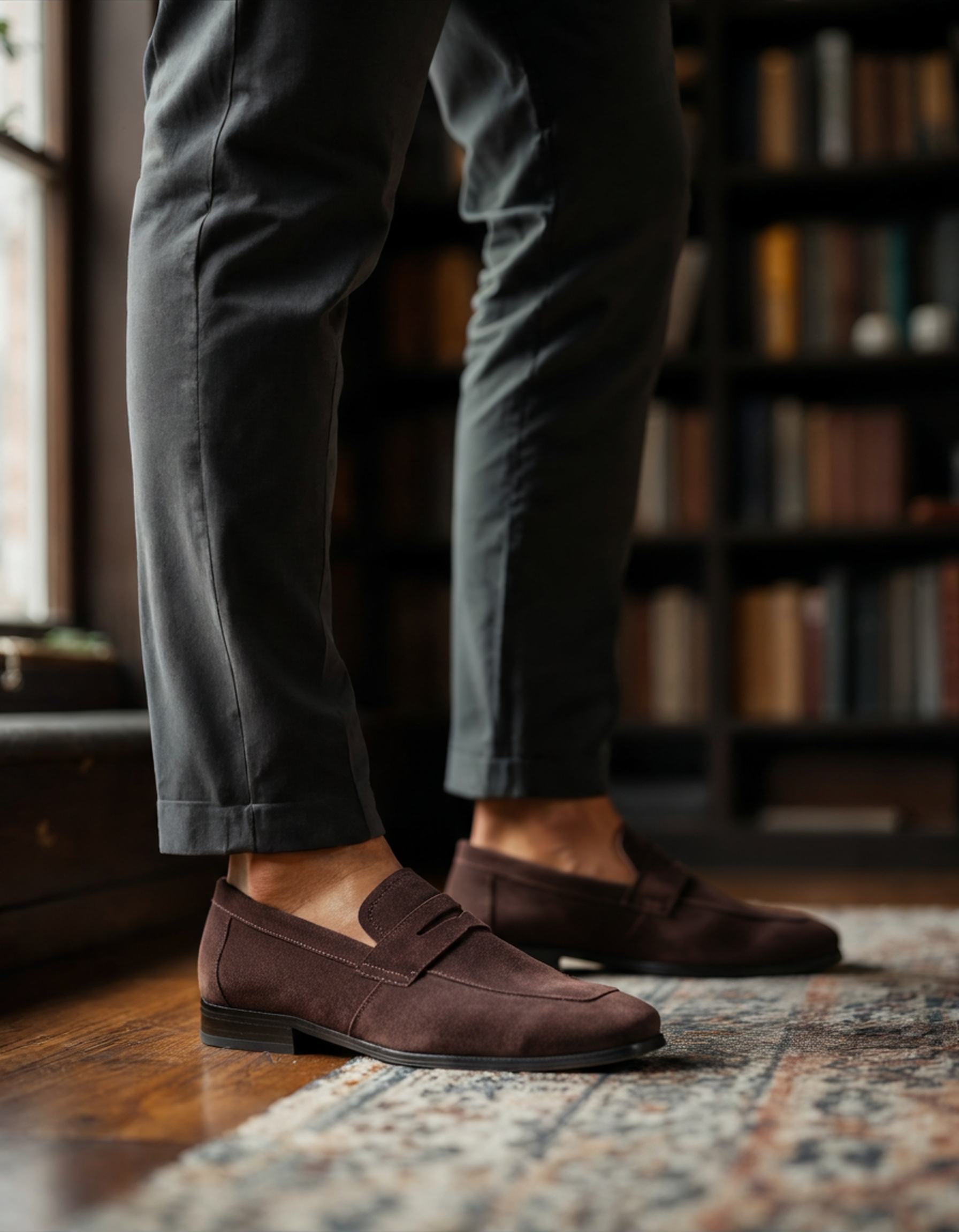 Impetto Suede Penny Loafers