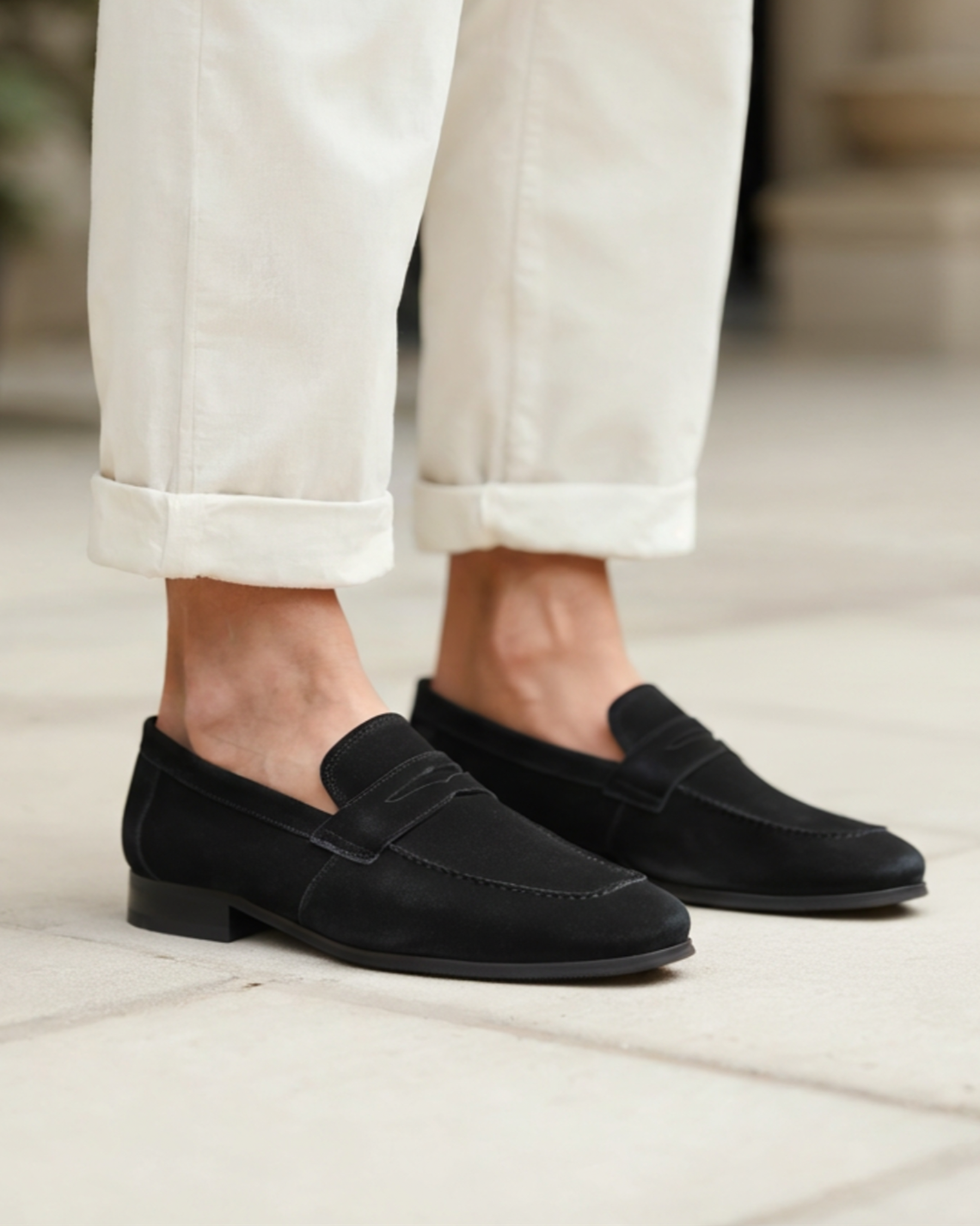 Impetto Suede Penny Loafers